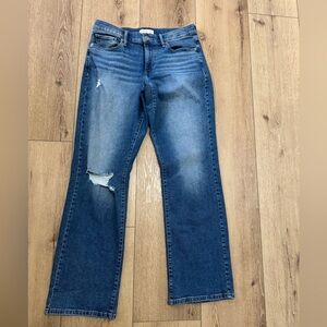 Lucky Brand womans Dark Blue Distressed Jeans